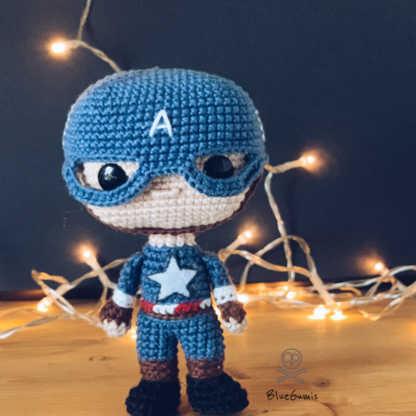 Captain America Handmade Amigurumi Pop - Image 3